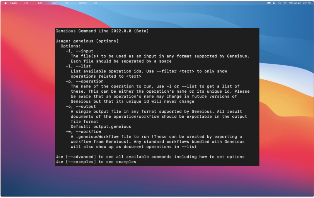 command line interface