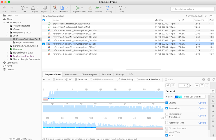 Organize, search and share sequence databases