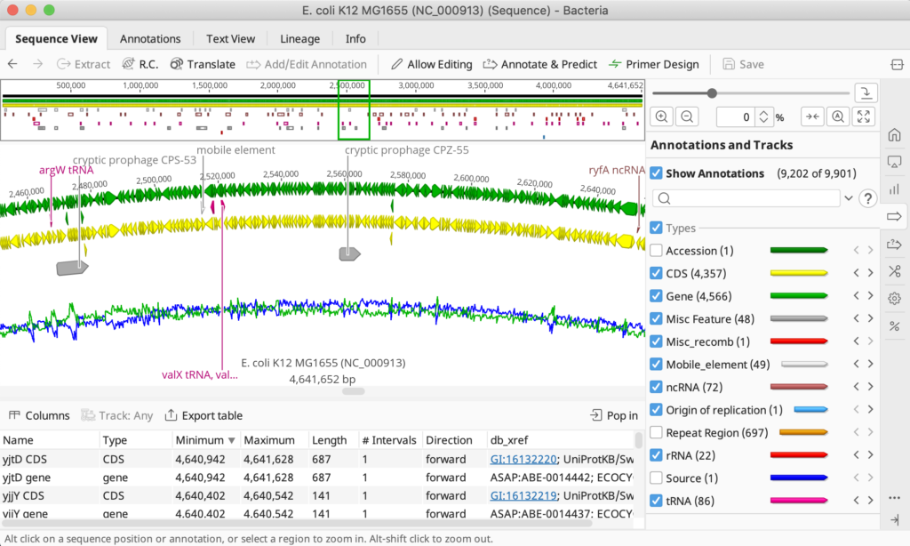 Sequence alignment