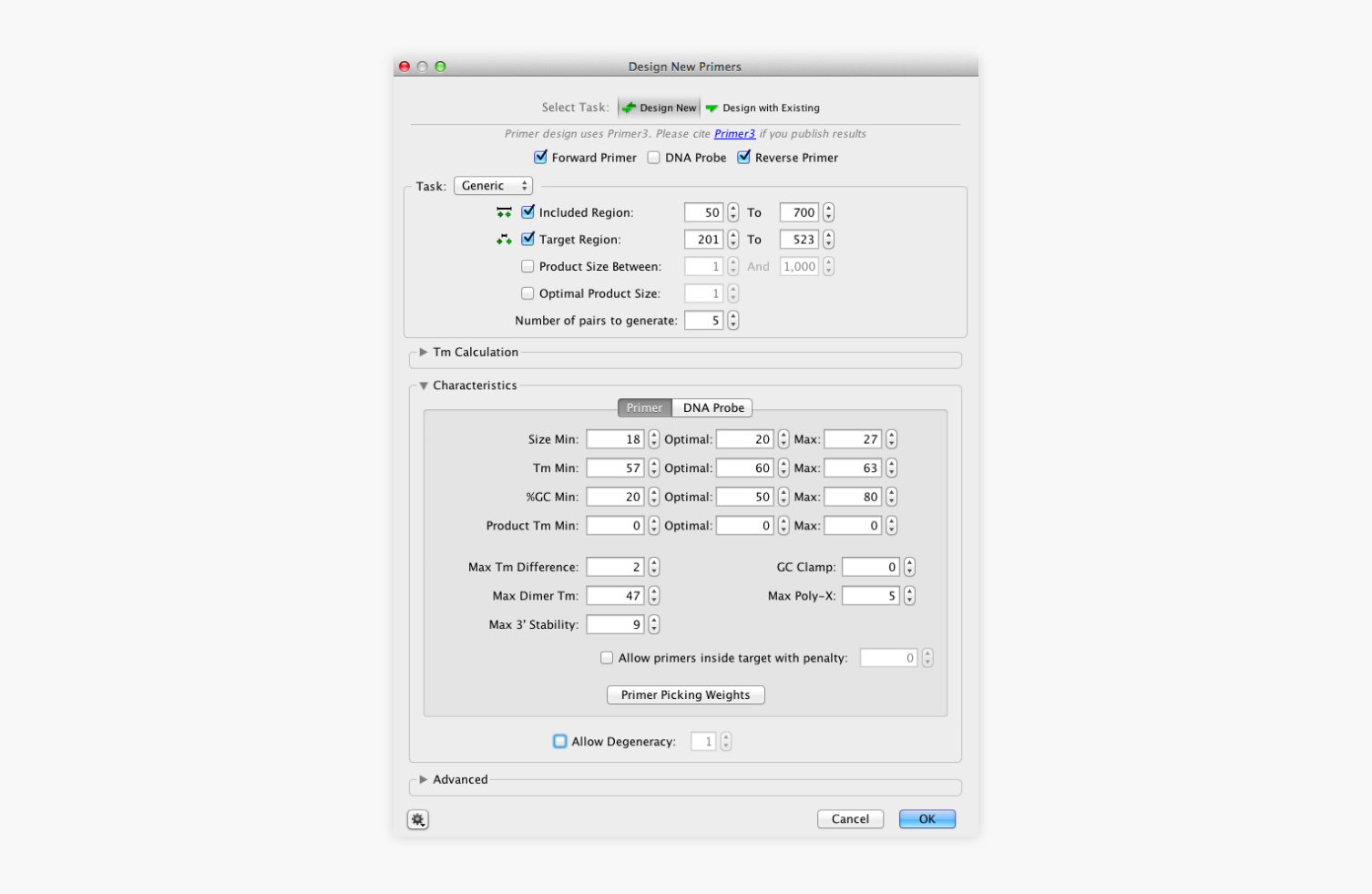 Built in primer database and browser
